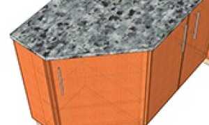 Расчет столешницы под угловой скос