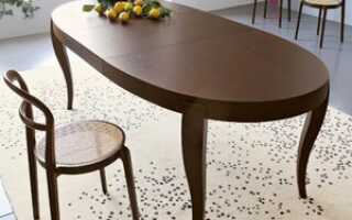 Преимущества раздвижного овального стола для кухни