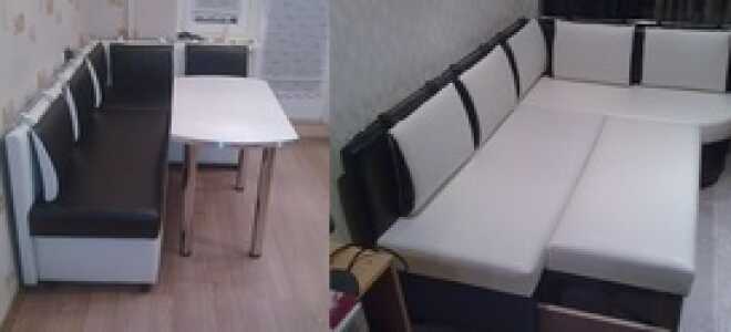 Диван на кухню: узкий и прямой, или со спальным местом