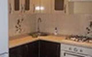 Какими могут быть размеры углового шкафа для кухни