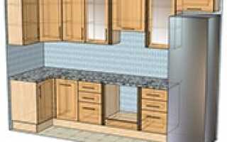 Расчет размеров кухни под стандартные фасады