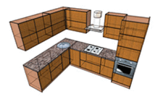 Маленькие тонкости при расчете кухни со стандартными фасадами