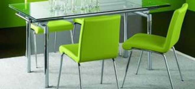 Выбираем стеклянный стол для кухни