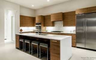 Оформление кухни «под дерево» – современный и доступный вариант